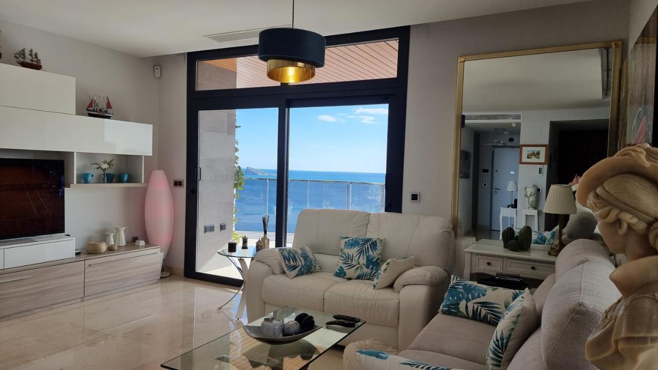 Sunset Waves Benidorm Julieta Vistas Al Mar Premium 200 Mt2 Con Jacuzzi En Terraza Exterior foto